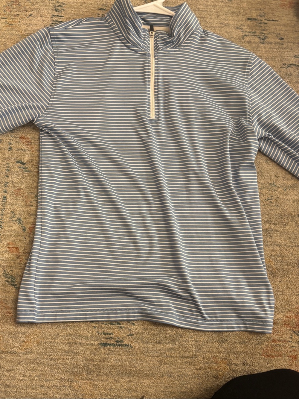 J- Crew Kids Blue & White Striped Shirt size YXL